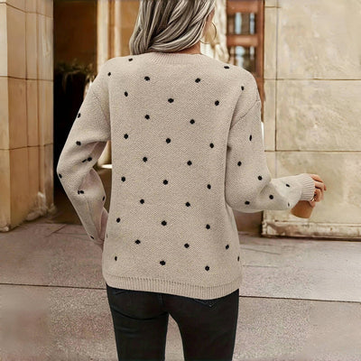 Elysea™ Anne | Knitted Sweater with Dots