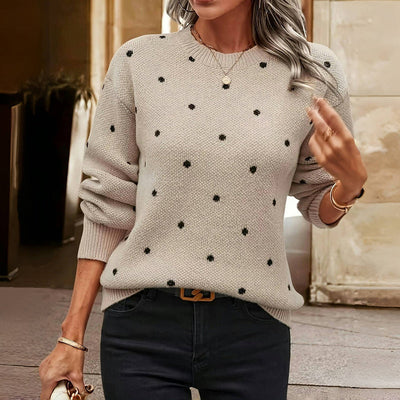 Elysea™ Anne | Knitted Sweater with Dots