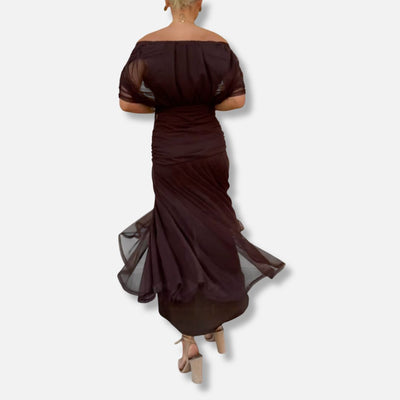 Elysea™ Luna - Elegant Dress With V-Neckline