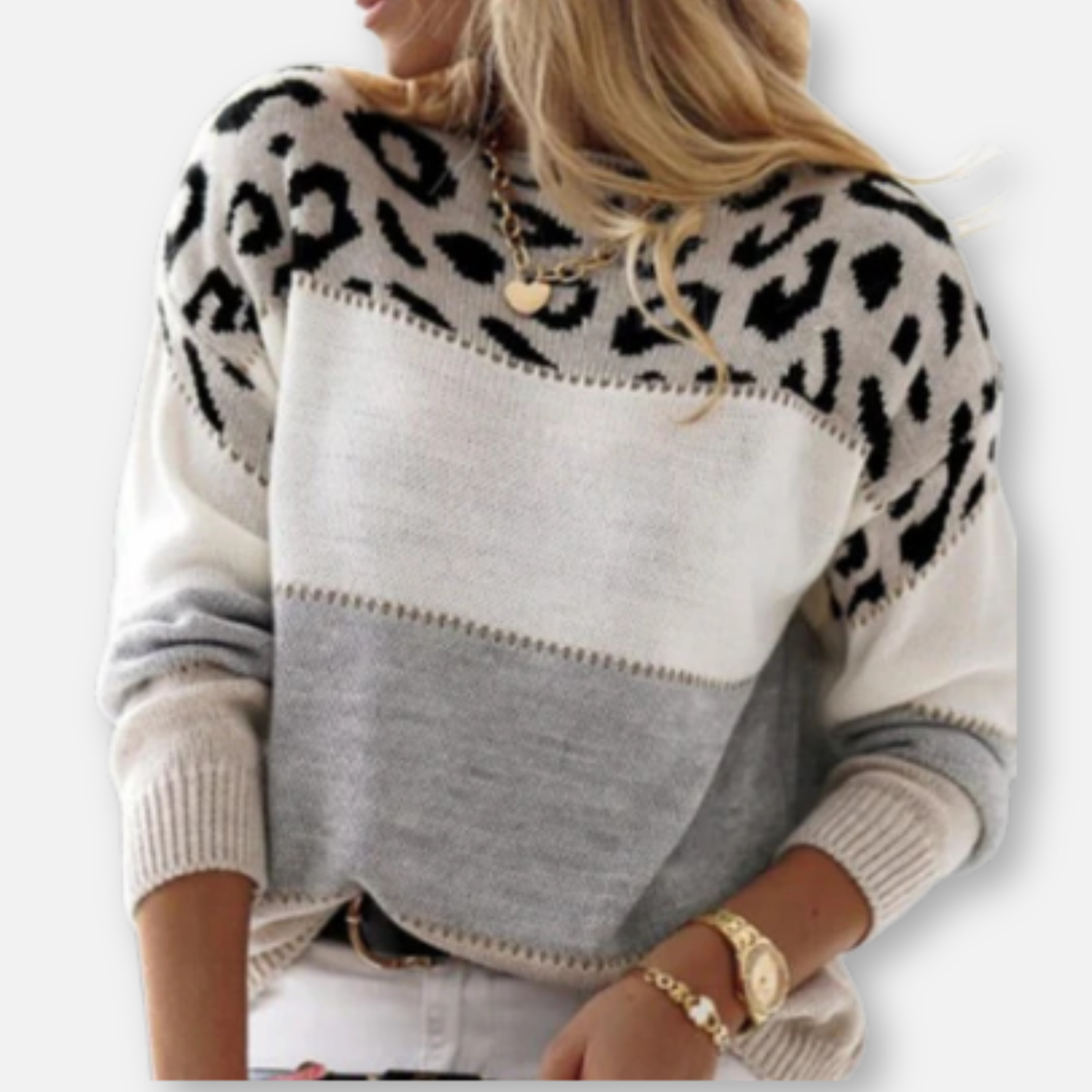 Elysea™ Clara | Elegant Leopard Sweater