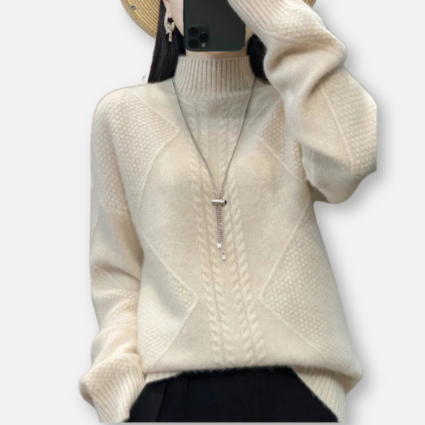 Elysea™ Ellie | Luxurious Sweater with High Collar