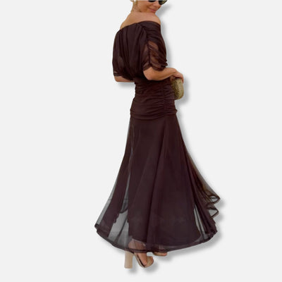 Elysea™ Luna - Elegant Dress With V-Neckline