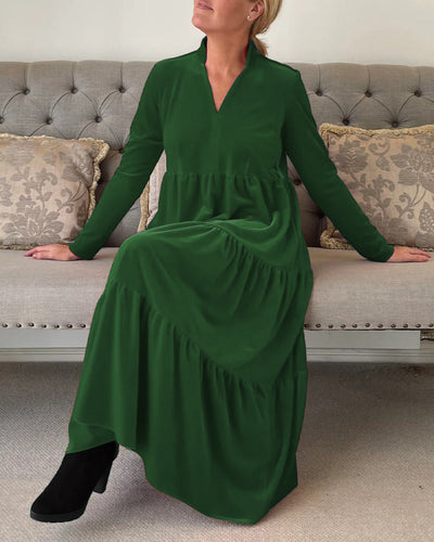 Elysea™ | Velvet Grace Midi Dress