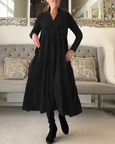 Elysea™ | Velvet Grace Midi Dress