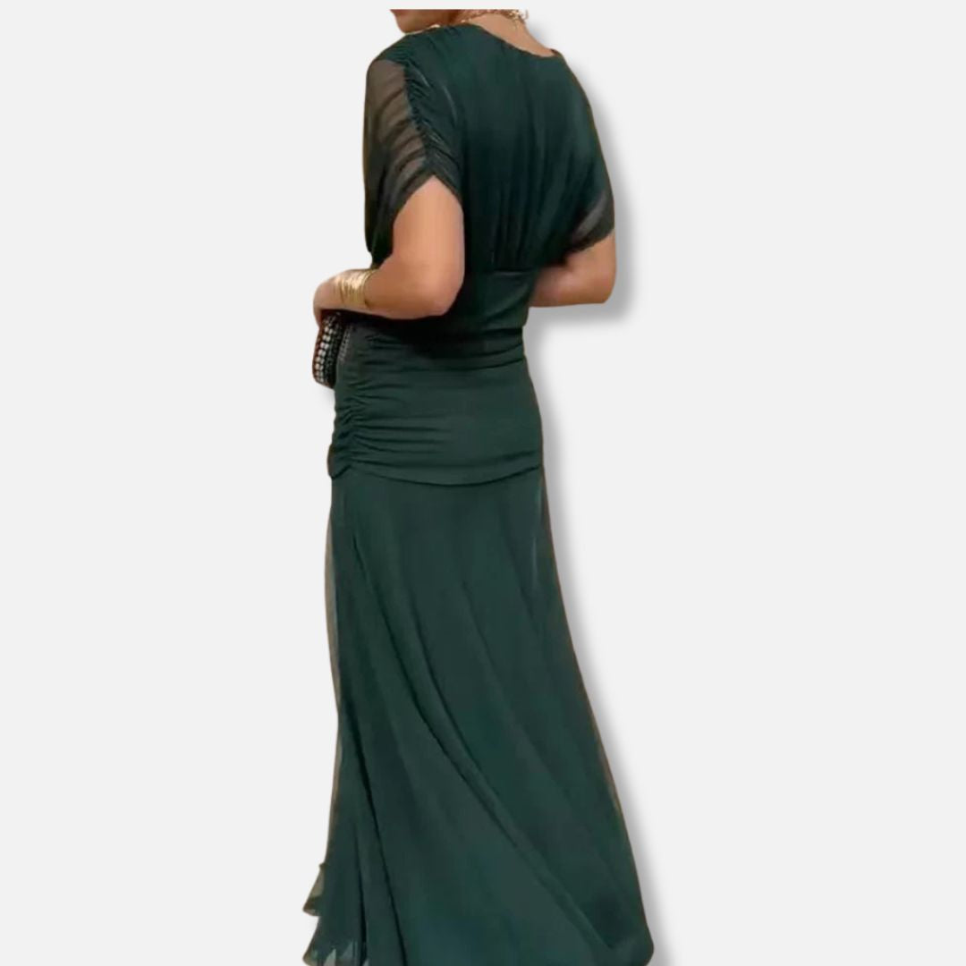 Elysea™ Luna - Elegant Dress With V-Neckline