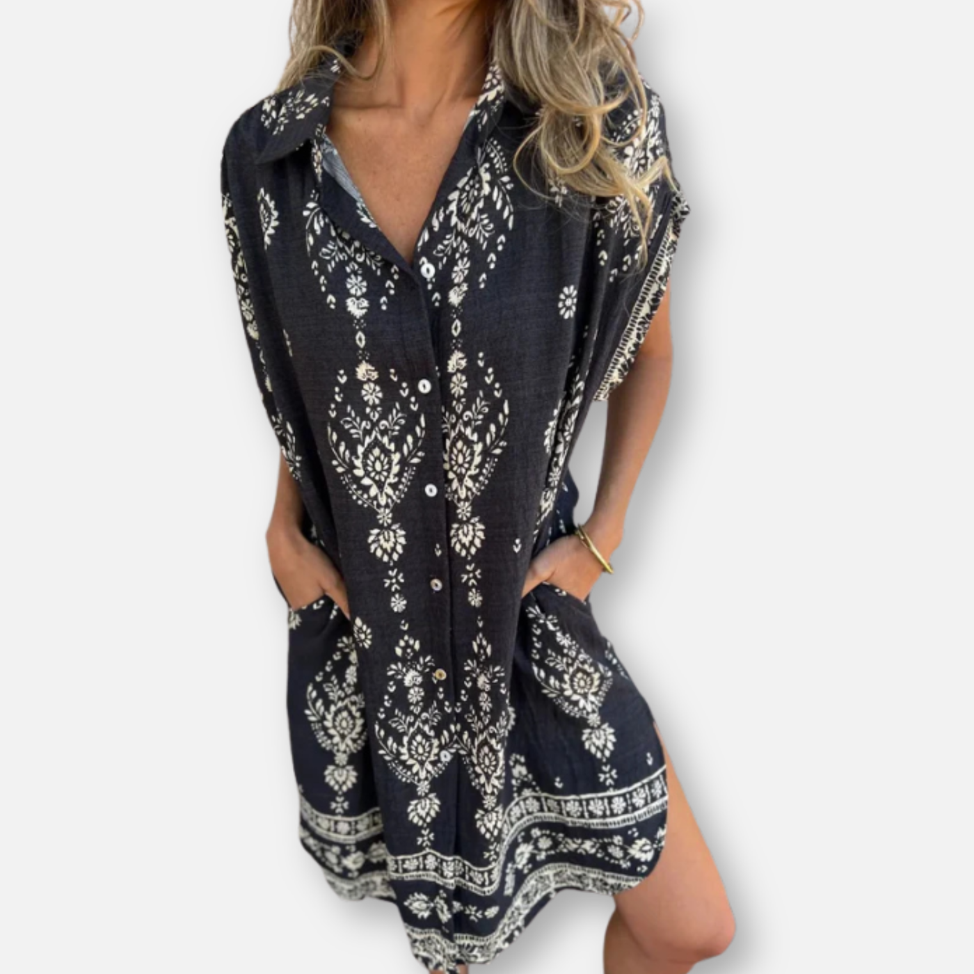 Elysea™ Naomi | Comfortable dress made of cotton and linen