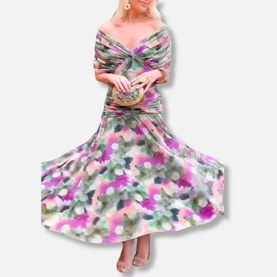 Elysea™ Luna - Elegant Dress With V-Neckline