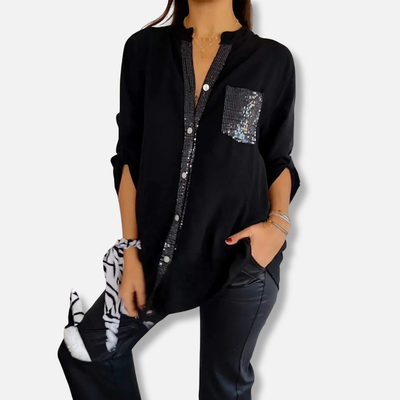 Elysea™ Nava - Elegant Glow Blouse