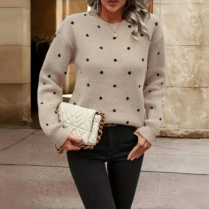 Elysea™ Anne | Knitted Sweater with Dots