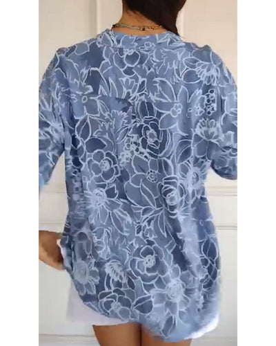 Elysea™ Evie | Floral Sophisticated Blouse