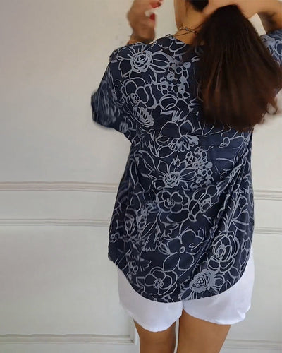 Elysea™ Evie | Floral Sophisticated Blouse