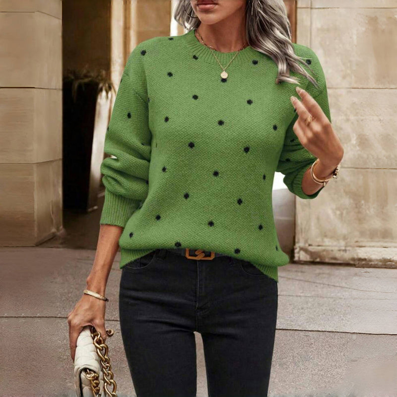 Elysea™ Anne | Knitted Sweater with Dots