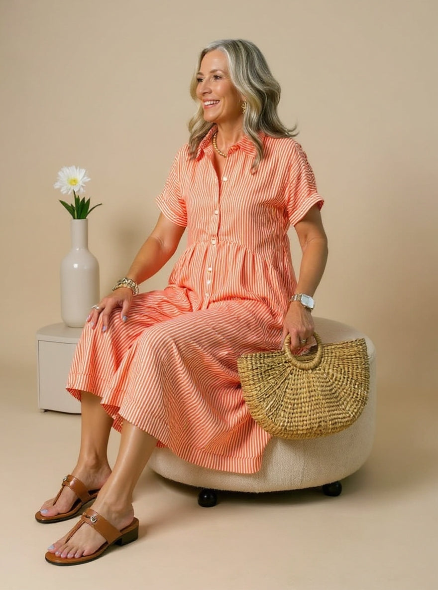 Elysea™ Susan | Fashionable Striped Dress