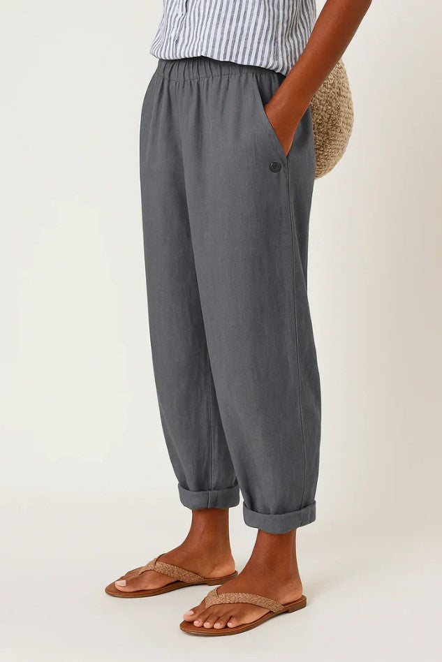 Elysea™ Romina Timeless Linen-Cotton Trousers