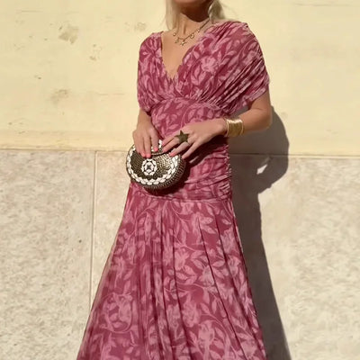 Elysea™ Luna - Elegant Dress With V-Neckline