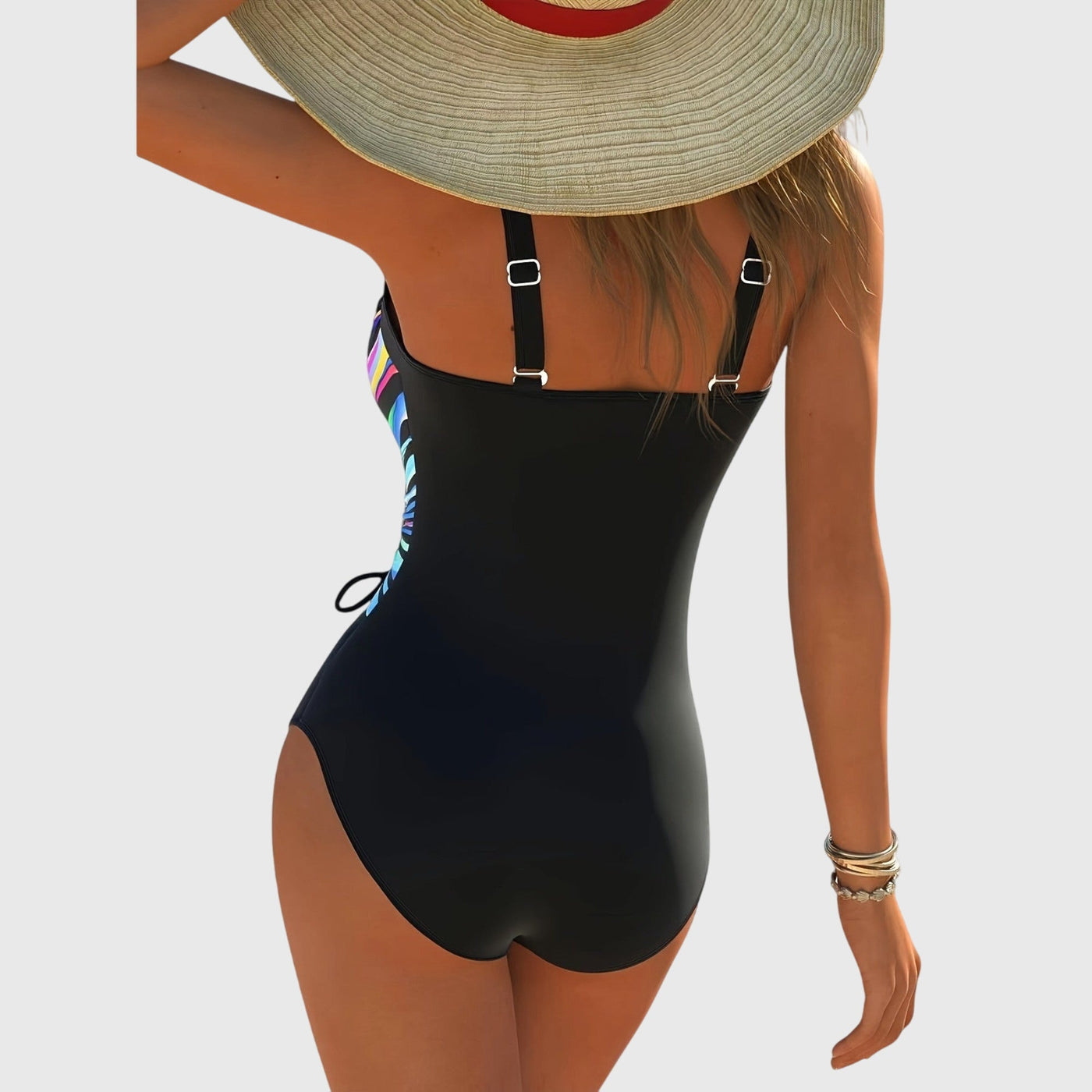 Elysea™ Fashionable High Elasticity Swimsuit with Crossed Front Detail