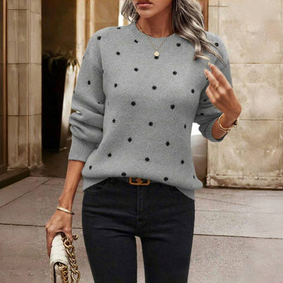 Elysea™ Anne | Knitted Sweater with Dots