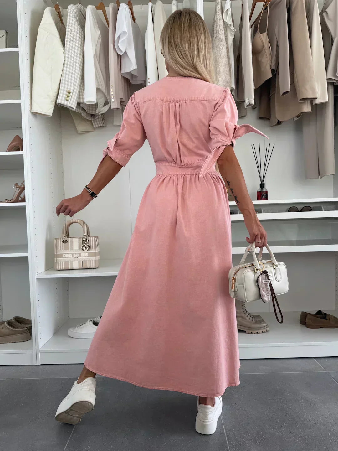 Elysea™ | Radiant Denim Dress