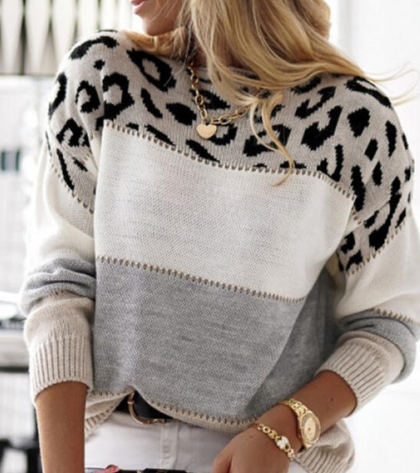 Elysea™ Clara | Elegant Leopard Sweater