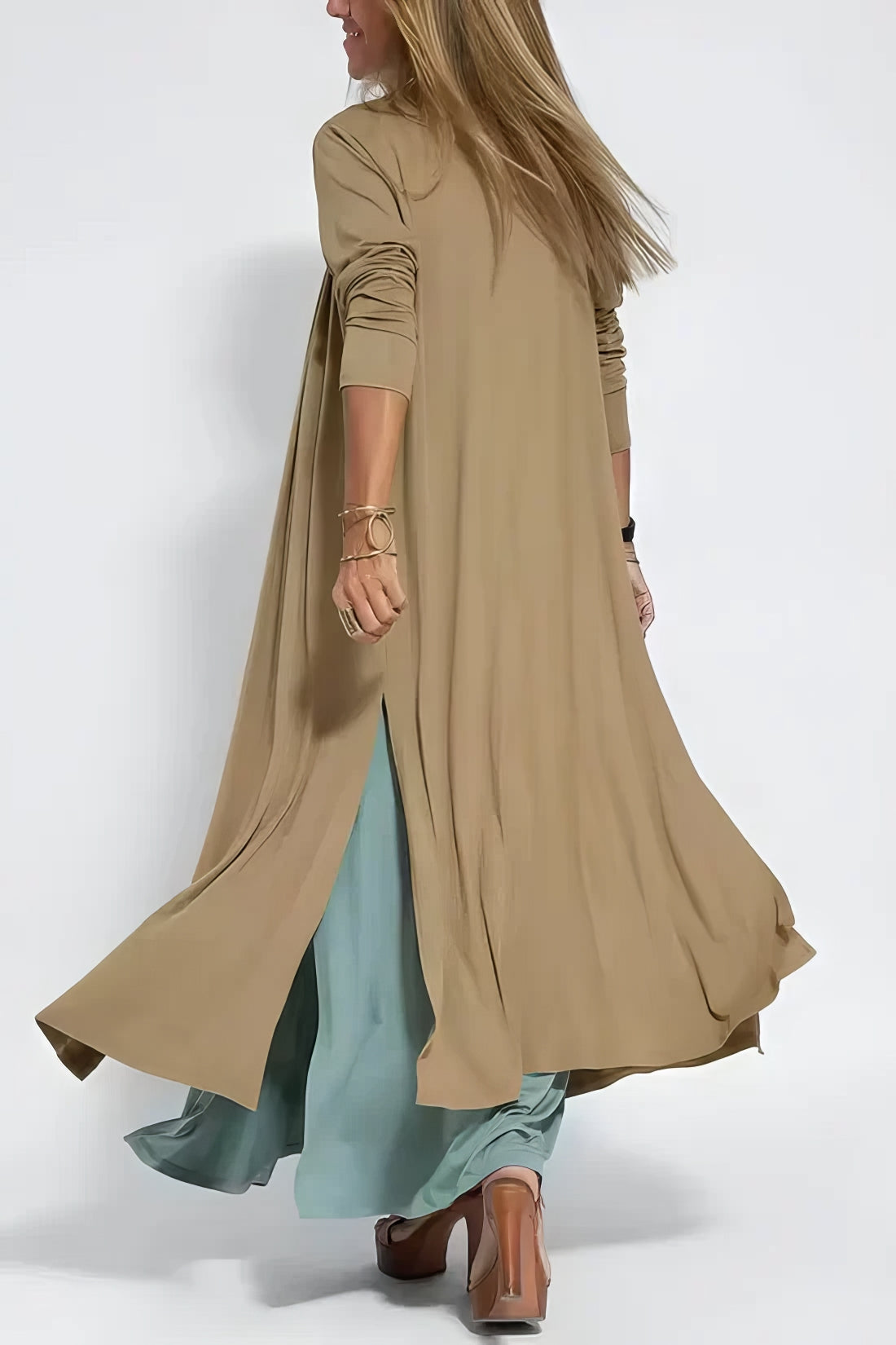 Elysea™ | Elegant Long Dress + Matching Cardigan
